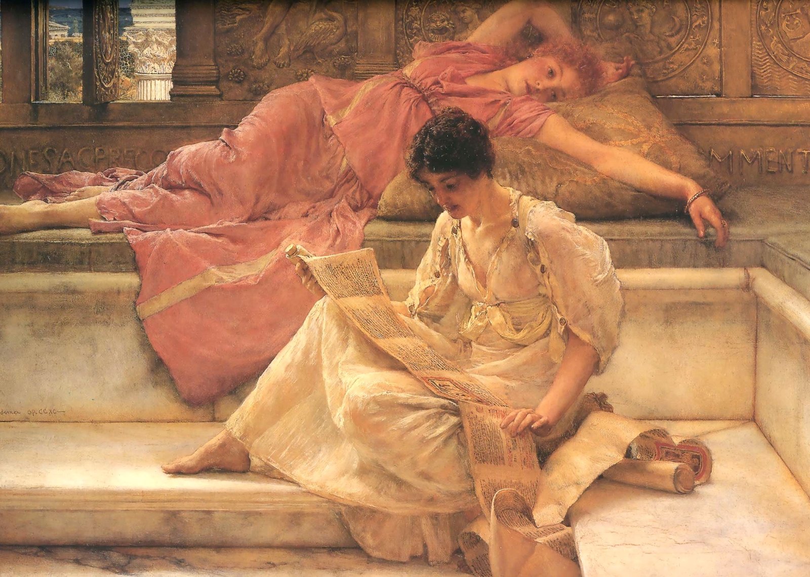 Alma Tadema, the-favourite-poet-1888